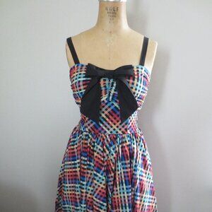 Unique Vintage Rainbow Swing Dress - NWT